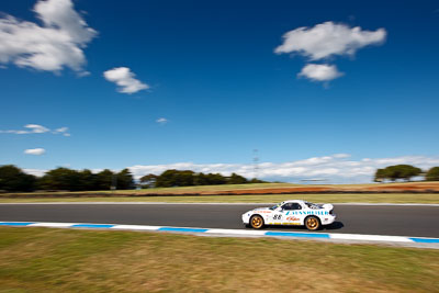 88;21-November-2008;Australia;Island-Magic;James-Parish;Mazda-RX‒7;Melbourne;PIARC;Phillip-Island;Ric-Shaw;Sports-Cars;VIC;Victoria;auto;clouds;motorsport;racing;sky;wide-angle