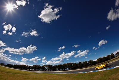 4;21-November-2008;Australia;Island-Magic;Lamborghini-Gallardo;Melbourne;PIARC;Phillip-Island;Sports-Cars;Ted-Huglin;Topshot;VIC;Victoria;auto;blue;clouds;fisheye;motorsport;racing;sky;sun