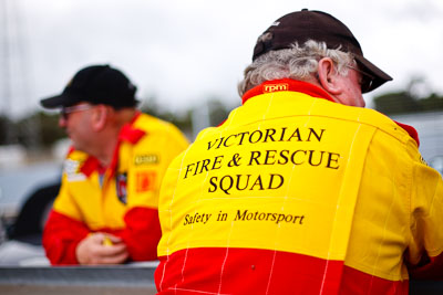 21-November-2008;50mm;Australia;Island-Magic;Melbourne;PIARC;Phillip-Island;Topshot;VIC;Victoria;auto;detail;fireman;marshal;motorsport;official;people;portrait;racing