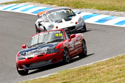 49;22-November-2008;Anthony-Robson;Australia;Island-Magic;Luciano-Iezzi;Mazda-MX‒5;Mazda-MX5;Mazda-Miata;Melbourne;PIARC;Phillip-Island;Sports-Cars;VIC;Victoria;auto;motorsport;racing;super-telephoto