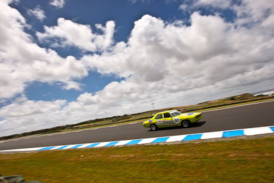 50;22-November-2008;Australia;Dale-Bennett;Holden-HQ;Island-Magic;Melbourne;PIARC;Phillip-Island;VIC;Victoria;auto;clouds;motorsport;racing;sky;wide-angle