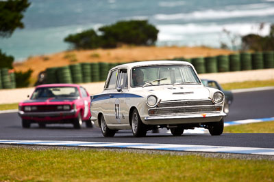 57;22-November-2008;Australia;Ford-Cortina;Historic-Touring-Cars;Island-Magic;Melbourne;PIARC;Phillip-Island;Simon-Browning;VIC;Victoria;auto;classic;motorsport;racing;super-telephoto;vintage