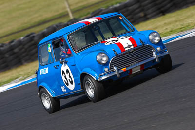 33;23-November-2008;Australia;Historic-Touring-Cars;Island-Magic;Melbourne;Morris-Mini;PIARC;Paul-Girt;Phillip-Island;VIC;Victoria;auto;classic;motorsport;racing;super-telephoto;vintage