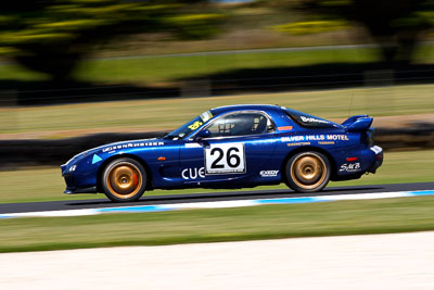 26;23-November-2008;Andrew-Bollom;Australia;Island-Magic;Mazda-RX‒7;Melbourne;PIARC;Peter-Rushton;Phillip-Island;Sports-Cars;VIC;Victoria;auto;motorsport;racing;super-telephoto