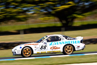 88;23-November-2008;Australia;Island-Magic;James-Parish;Mazda-RX‒7;Melbourne;PIARC;Phillip-Island;Ric-Shaw;Sports-Cars;VIC;Victoria;auto;motorsport;racing;super-telephoto