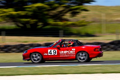 49;23-November-2008;Anthony-Robson;Australia;Island-Magic;Luciano-Iezzi;Mazda-MX‒5;Mazda-MX5;Mazda-Miata;Melbourne;PIARC;Phillip-Island;Sports-Cars;VIC;Victoria;auto;motorsport;racing;super-telephoto