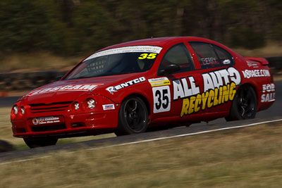 35;7-March-2009;Australia;Chris-Berry;Ford-Falcon-AU;Morgan-Park-Raceway;QLD;Queensland;Warwick;auto;motion-blur;motorsport;racing;super-telephoto