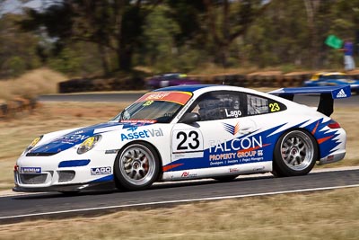 23;7-March-2009;Australia;Morgan-Park-Raceway;Porsche-996-GT3-Cup;QLD;Queensland;Roger-Lago;Warwick;auto;motorsport;racing;super-telephoto