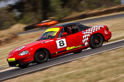 8;7-March-2009;Australia;David-Gainer;Mazda-MX‒5;Mazda-MX5;Mazda-Miata;Morgan-Park-Raceway;QLD;Queensland;Warwick;auto;motion-blur;motorsport;racing;super-telephoto