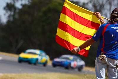 13;21;7-March-2009;Australia;Ford-Falcon-AU;John-Van-Gilst;Morgan-Park-Raceway;QLD;Queensland;Troy-Hoey;Warwick;auto;motorsport;racing;super-telephoto