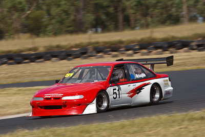 51;7-March-2009;Australia;Bob-McLoughlin;Holden-Commodore-VL;Morgan-Park-Raceway;QLD;Queensland;Warwick;auto;motion-blur;motorsport;racing;super-telephoto