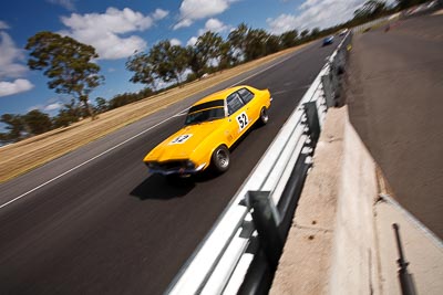 52;8-March-2009;Australia;Group-N;Historic-Touring-Cars;Holden-Torana-GTR-XU‒1;Morgan-Park-Raceway;Nick-Marentis;QLD;Queensland;Warwick;auto;classic;clouds;motorsport;racing;sky;vintage;wide-angle