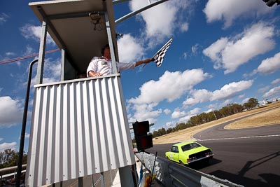 23;8-March-2009;Australia;Bill-Campbell;Group-N;Historic-Touring-Cars;Holden-Torana-GTR-XU‒1;Morgan-Park-Raceway;QLD;Queensland;Warwick;auto;classic;clouds;motorsport;racing;sky;vintage;wide-angle