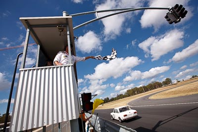 47;8-March-2009;Australia;Datsun-1600;Group-N;Historic-Touring-Cars;Lisle-Neumann;Morgan-Park-Raceway;QLD;Queensland;Warwick;auto;classic;clouds;motorsport;racing;sky;vintage;wide-angle
