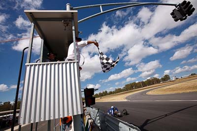 3;8-March-2009;Australia;Formula-Ford;Morgan-Park-Raceway;QLD;Queensland;Stephen-Wilson;Van-Dieman-RF96K;Warwick;auto;clouds;motorsport;racing;sky;wide-angle