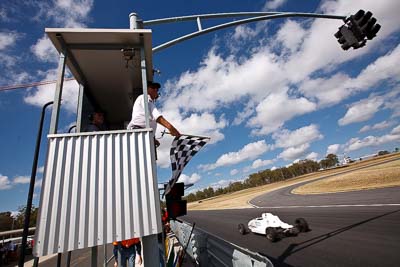 70;8-March-2009;Australia;Brendan-Nelson;Formula-Ford;Morgan-Park-Raceway;QLD;Queensland;Van-Dieman-RF04K;Warwick;auto;clouds;motorsport;racing;sky;wide-angle