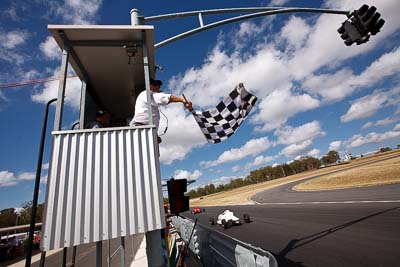 2;8-March-2009;Australia;Ben-Gersekowski;Formula-Ford;Morgan-Park-Raceway;QLD;Queensland;Van-Dieman-RF02K;Warwick;auto;clouds;motorsport;racing;sky;wide-angle