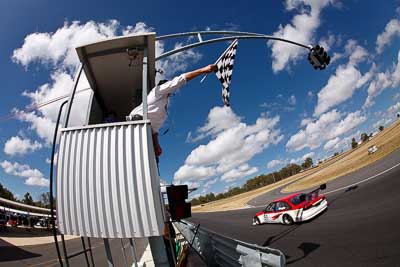 51;8-March-2009;Australia;Bob-McLoughlin;Holden-Commodore-VL;Morgan-Park-Raceway;QLD;Queensland;Warwick;auto;fisheye;motorsport;racing