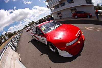 51;8-March-2009;Australia;Bob-McLoughlin;Holden-Commodore-VL;Morgan-Park-Raceway;QLD;Queensland;Warwick;auto;fisheye;motorsport;racing