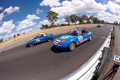 32;37;8-March-2009;Andrew-Thomas;Anthony-Bonanno;Australia;Mazda-MX‒5;Mazda-MX5;Mazda-Miata;Morgan-Park-Raceway;QLD;Queensland;Warwick;auto;fisheye;motorsport;racing