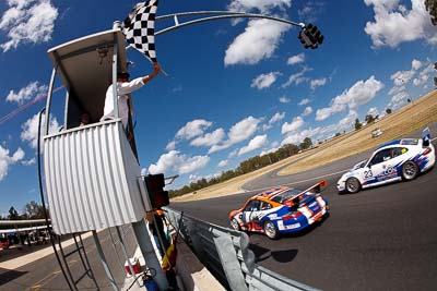 23;47;8-March-2009;Australia;Morgan-Park-Raceway;Porsche-996-GT3-Cup;QLD;Queensland;Raymond-Angus;Roger-Lago;Warwick;auto;fisheye;motorsport;racing
