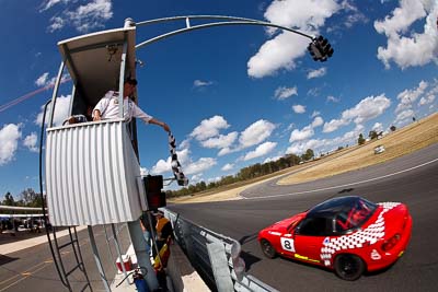 8;8-March-2009;Australia;David-Gainer;Mazda-MX‒5;Mazda-MX5;Mazda-Miata;Morgan-Park-Raceway;QLD;Queensland;Warwick;auto;fisheye;motorsport;racing