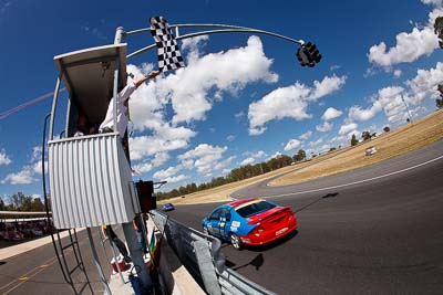 26;8-March-2009;Australia;Ford-Falcon-AU;Morgan-Park-Raceway;QLD;Queensland;Tony-Shanks;Warwick;auto;fisheye;motorsport;racing