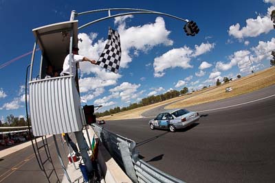 55;8-March-2009;Australia;Holden-Commodore-VN;Morgan-Park-Raceway;QLD;Queensland;Trevor-Laracy;Warwick;auto;fisheye;motorsport;racing