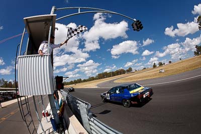 88;8-March-2009;Australia;Brian-Hine;Ford-Falcon-EA;Morgan-Park-Raceway;QLD;Queensland;Warwick;auto;fisheye;motorsport;racing