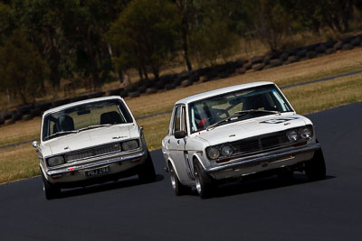 47;73;8-March-2009;Australia;Datsun-1600;Group-N;Hillman-Hunter;Historic-Touring-Cars;Lisle-Neumann;Morgan-Park-Raceway;QLD;Queensland;Richard-West;Warwick;auto;classic;motorsport;racing;super-telephoto;vintage