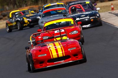 24;8-March-2009;Australia;Brian-Ferrabee;Mazda-MX‒5;Mazda-MX5;Mazda-Miata;Morgan-Park-Raceway;QLD;Queensland;Warwick;auto;motorsport;racing;super-telephoto