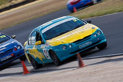 21;8-March-2009;Australia;Ford-Falcon-AU;John-Van-Gilst;Morgan-Park-Raceway;QLD;Queensland;Warwick;auto;motion-blur;motorsport;racing;super-telephoto