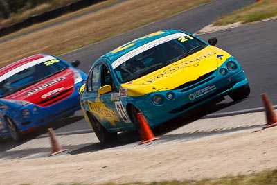 21;8-March-2009;Australia;Ford-Falcon-AU;John-Van-Gilst;Morgan-Park-Raceway;QLD;Queensland;Warwick;auto;motion-blur;motorsport;racing;super-telephoto