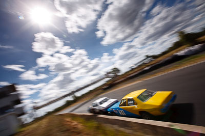 31;8-March-2009;Australia;Brad-Schomberg;Holden-HQ;Morgan-Park-Raceway;QLD;Queensland;Warwick;auto;clouds;motion-blur;motorsport;racing;sky;sun;wide-angle