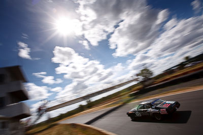 13;8-March-2009;Australia;Holden-HQ;Matthew-Becker;Morgan-Park-Raceway;QLD;Queensland;Warwick;auto;clouds;motion-blur;motorsport;racing;sky;sun;wide-angle