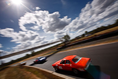 39;8-March-2009;Australia;Brett-Baker;Holden-HQ;Morgan-Park-Raceway;QLD;Queensland;Warwick;auto;clouds;motion-blur;motorsport;racing;sky;sun;wide-angle