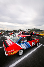 770;10-April-2009;1980-Ford-Escort;Australia;Bathurst;FOSC;Festival-of-Sporting-Cars;Mt-Panorama;NSW;New-South-Wales;Steve-Berry;atmosphere;auto;clouds;motorsport;paddock;racing;sky;wide-angle