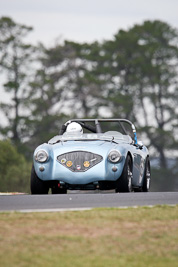 63;10-April-2009;1953-Austin-Healey-1004;Australia;Bathurst;Damian-Moloney;FOSC;Festival-of-Sporting-Cars;Historic-Sports-Cars;Mt-Panorama;NSW;New-South-Wales;RFE437;auto;classic;motorsport;racing;super-telephoto;vintage