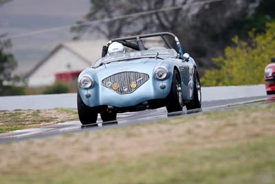 63;10-April-2009;1953-Austin-Healey-1004;Australia;Bathurst;Damian-Moloney;FOSC;Festival-of-Sporting-Cars;Historic-Sports-Cars;Mt-Panorama;NSW;New-South-Wales;RFE437;auto;classic;motorsport;racing;super-telephoto;vintage