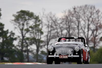 921;10-April-2009;1955-Austin-Healey-1004;Australia;Bathurst;CH0408;FOSC;Festival-of-Sporting-Cars;Geoff-Leake;Marque-and-Production-Sports;Mt-Panorama;NSW;New-South-Wales;auto;motorsport;racing;super-telephoto