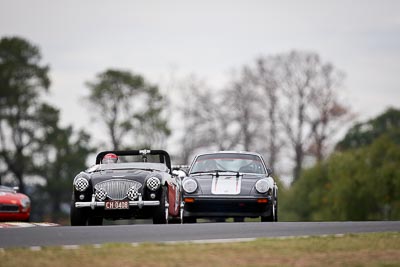 921;10-April-2009;1955-Austin-Healey-1004;Australia;Bathurst;CH0408;FOSC;Festival-of-Sporting-Cars;Geoff-Leake;Marque-and-Production-Sports;Mt-Panorama;NSW;New-South-Wales;auto;motorsport;racing;super-telephoto