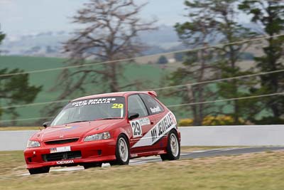 29;10-April-2009;1997-Honda-Civic;Australia;Bathurst;FOSC;Festival-of-Sporting-Cars;Greg-Hartnett;Improved-Production;Mt-Panorama;NSW;New-South-Wales;auto;motion-blur;motorsport;racing;super-telephoto