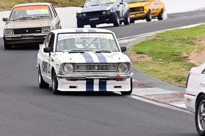 25;10-April-2009;1974-Toyota-Corolla-KE25;Australia;Bathurst;FOSC;Festival-of-Sporting-Cars;Improved-Production;John-Sharp;Mt-Panorama;NSW;New-South-Wales;auto;motorsport;racing;telephoto