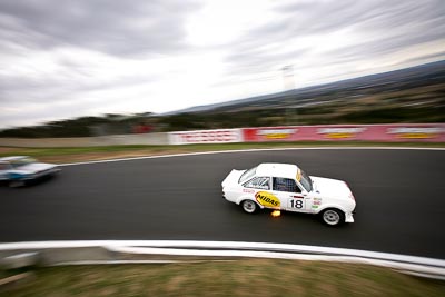 18;10-April-2009;1980-Ford-Escort;Australia;Bathurst;FOSC;Festival-of-Sporting-Cars;Improved-Production;Mt-Panorama;NSW;New-South-Wales;Troy-Marinelli;auto;clouds;motion-blur;motorsport;racing;sky;wide-angle