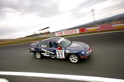 27;10-April-2009;1999-Mitsubishi-Magna-Sports;Australia;Bathurst;FOSC;Festival-of-Sporting-Cars;Improved-Production;Jim-Myhill;Mt-Panorama;NSW;New-South-Wales;auto;clouds;motion-blur;motorsport;racing;sky;wide-angle