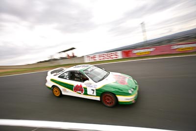 7;10-April-2009;2000-Honda-Integra-Type-R;Australia;Bathurst;FOSC;Festival-of-Sporting-Cars;Improved-Production;Mt-Panorama;NSW;New-South-Wales;Richard-Mork;auto;clouds;motion-blur;motorsport;racing;sky;wide-angle