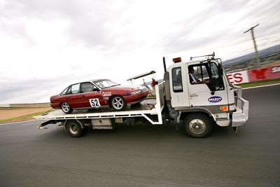 52;10-April-2009;1992-Holden-Commodore-VN;Australia;Bathurst;FOSC;Festival-of-Sporting-Cars;Improved-Production;Mt-Panorama;NSW;New-South-Wales;Peter-Hogan;auto;motion-blur;motorsport;racing;wide-angle