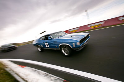 55;10-April-2009;351JSL;Australia;Bathurst;FOSC;Festival-of-Sporting-Cars;Ford-Falcon-XB-GT;Mt-Panorama;NSW;New-South-Wales;Regularity;auto;motion-blur;motorsport;racing;wide-angle