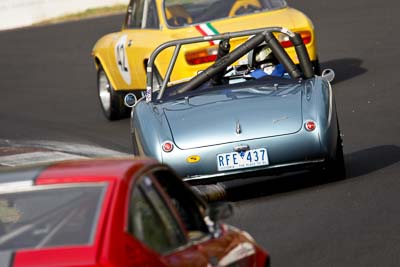 63;10-April-2009;1953-Austin-Healey-1004;Australia;Bathurst;Damian-Moloney;FOSC;Festival-of-Sporting-Cars;Historic-Sports-Cars;Mt-Panorama;NSW;New-South-Wales;RFE437;auto;classic;motorsport;racing;super-telephoto;vintage