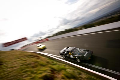 38;10-April-2009;1976-Ferrari-308GTB;34833H;Australia;Bathurst;FOSC;Festival-of-Sporting-Cars;Historic-Sports-Cars;Mt-Panorama;NSW;New-South-Wales;Steve-Dunn;auto;classic;clouds;motion-blur;motorsport;racing;sky;vintage;wide-angle